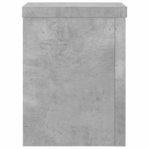 Βάσεις Φυτών 2 τεμ. Γκρι Σκυρ. 15x15x20 εκ. Επεξεργασμένο Ξύλο