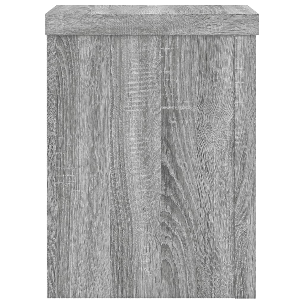 Βάσεις Φυτών 2 Τεμ. Γκρι Sonoma 15x15x20 εκ. Επεξεργασμένο Ξύλο