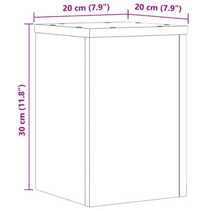 Βάσεις Φυτών 2 Τεμ. Sonoma Δρυς 20x20x30 εκ. Επεξεργασμένο Ξύλο
