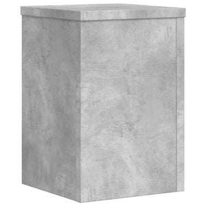 Βάσεις Φυτών 2 τεμ. Γκρι Σκυρ. 25x25x35 εκ. Επεξεργασμένο Ξύλο