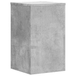 Βάσεις Φυτών 2 τεμ. Γκρι Σκυρ. 30x30x50 εκ. Επεξεργασμένο Ξύλο - Pakobazaar