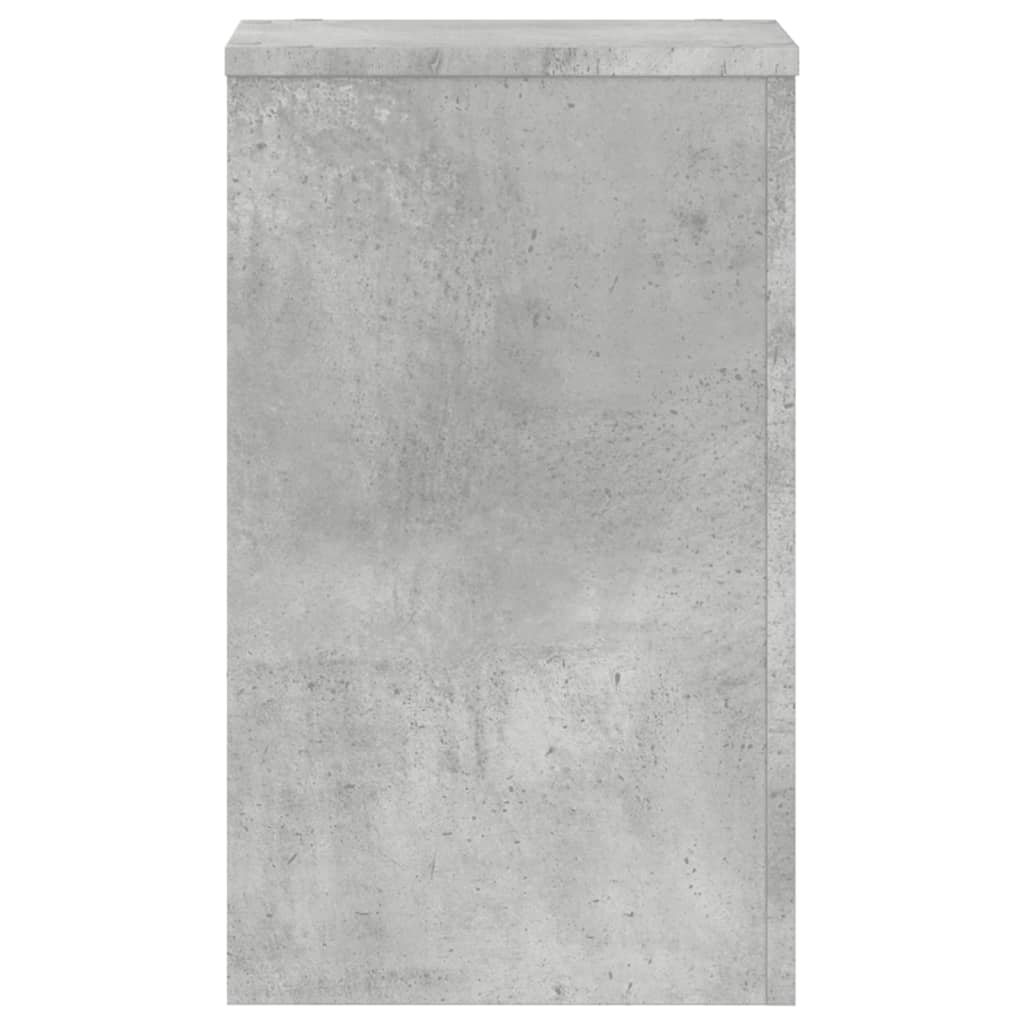 Βάσεις Φυτών 2 τεμ. Γκρι Σκυρ. 30x30x50 εκ. Επεξεργασμένο Ξύλο - Pakobazaar