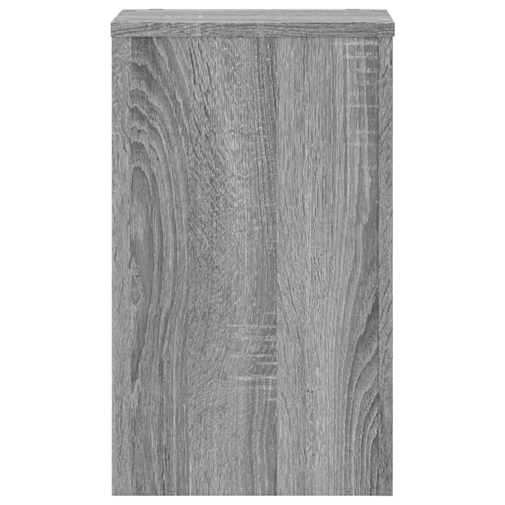 Βάσεις Φυτών 2 Τεμ. Γκρι Sonoma 30x30x50 εκ. Επεξεργασμένο Ξύλο - Pakobazaar