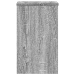 Βάσεις Φυτών 2 Τεμ. Γκρι Sonoma 30x30x50 εκ. Επεξεργασμένο Ξύλο - Pakobazaar