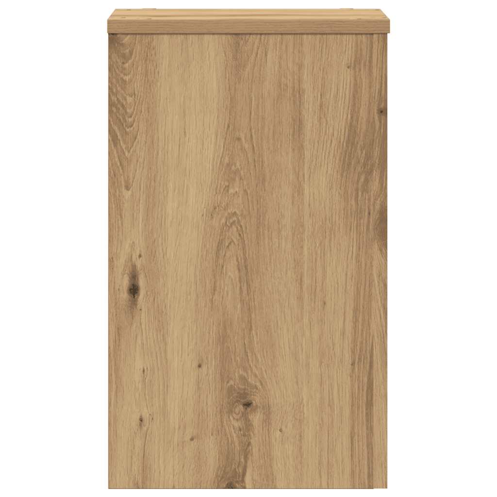 Βάσεις Φυτών 2 τεμ. Αρτισιανή Δρυς 30x30x50 εκ. Επεξ. Ξύλο