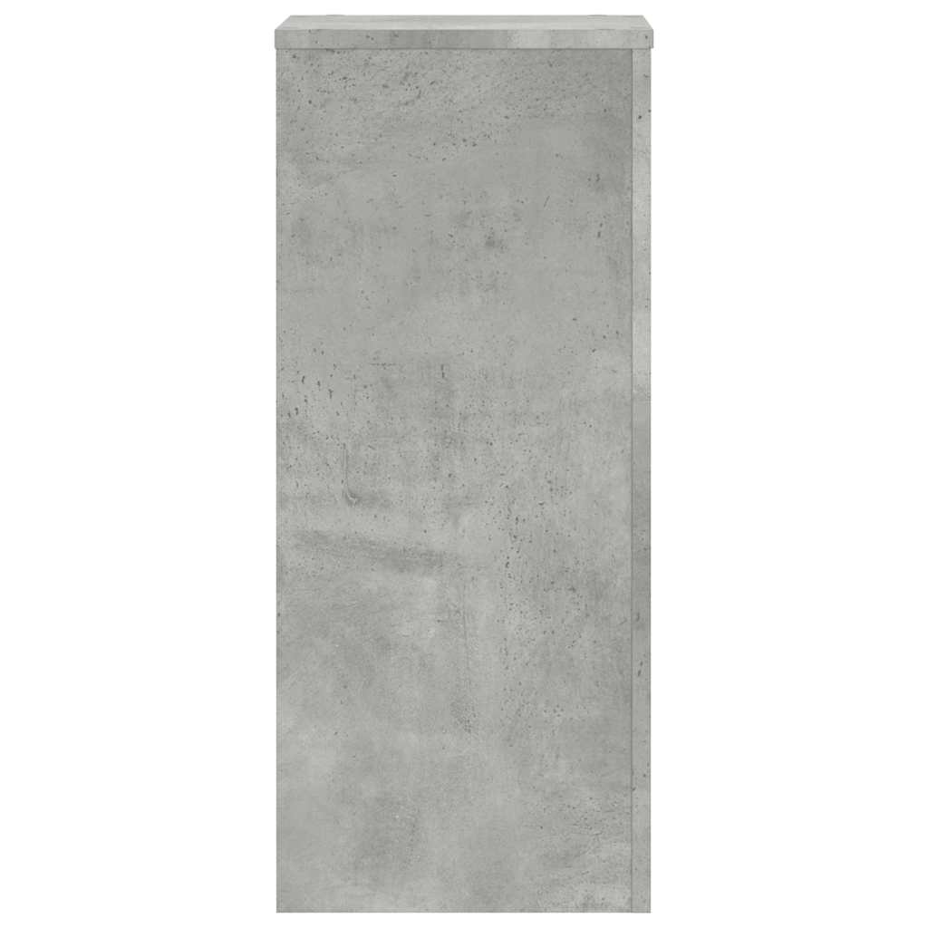 Βάσεις Φυτών 2τεμ Γκρι Σκυρ. 30x30x70εκ. από Επεξεργασμένο Ξύλο