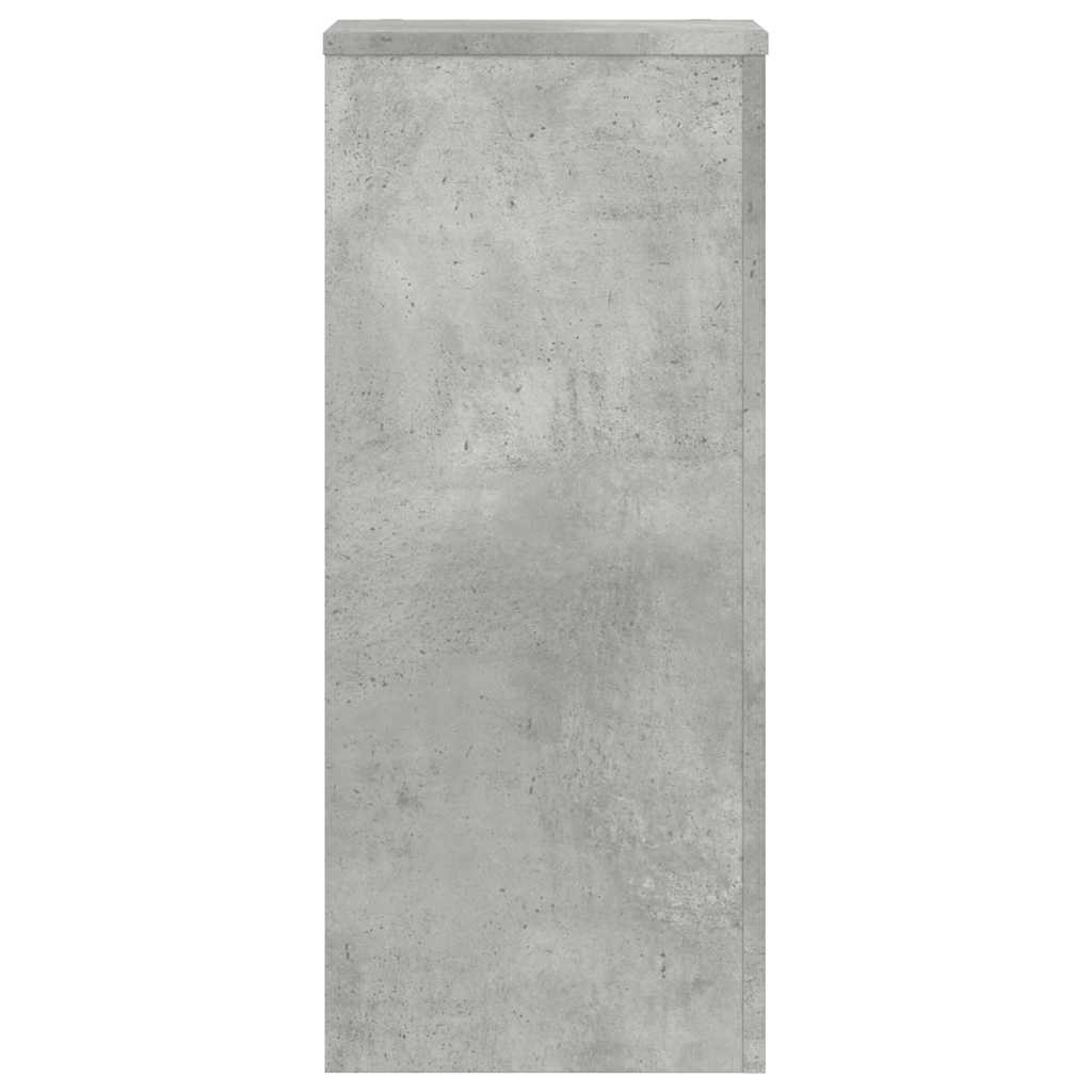 Βάσεις Φυτών 2τεμ Γκρι Σκυρ. 30x30x70εκ. από Επεξεργασμένο Ξύλο