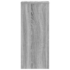 Βάσεις Φυτών 2 Τεμ. Γκρι Sonoma 30x30x70 εκ. Επεξεργασμένο Ξύλο - Pakobazaar