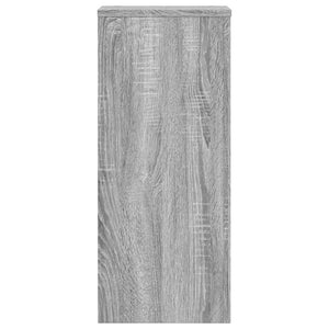 Βάσεις Φυτών 2 Τεμ. Γκρι Sonoma 30x30x70 εκ. Επεξεργασμένο Ξύλο - Pakobazaar