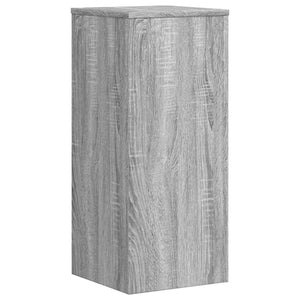 Βάσεις Φυτών 2 Τεμ. Γκρι Sonoma 30x30x70 εκ. Επεξεργασμένο Ξύλο - Pakobazaar