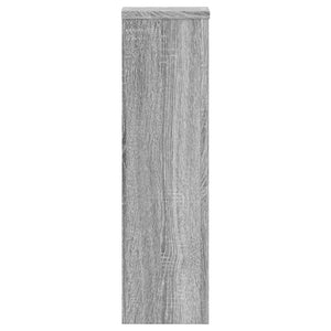 Βάσεις Φυτών 2 Τεμ. Γκρι Sonoma 17x17x60 εκ. Επεξεργασμένο Ξύλο