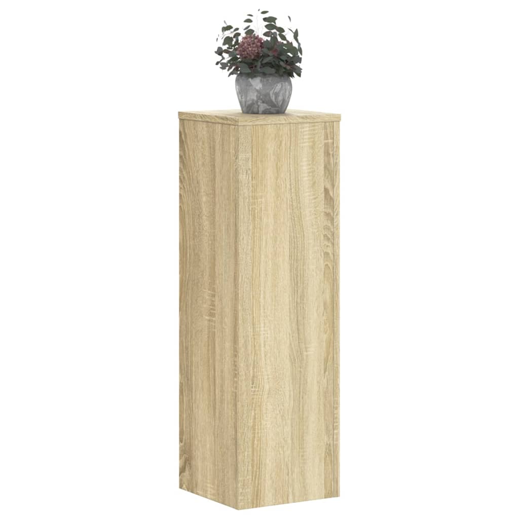 Βάσεις Φυτών 2 Τεμ. Sonoma Δρυς 25x25x80 εκ. Επεξεργασμένο Ξύλο - Pakobazaar
