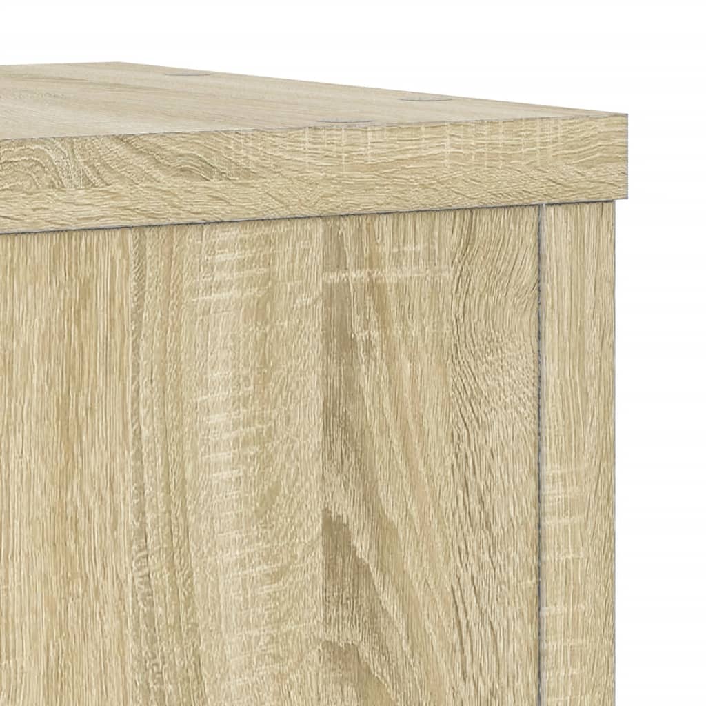 Βάσεις Φυτών 2 Τεμ. Sonoma Δρυς 25x25x80 εκ. Επεξεργασμένο Ξύλο - Pakobazaar