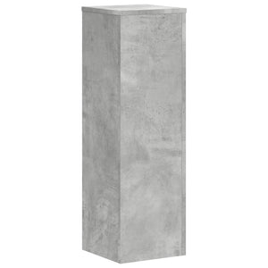 Βάσεις Φυτών 2 τεμ. Γκρι Σκυρ. 25x25x80 εκ. Επεξεργασμένο Ξύλο