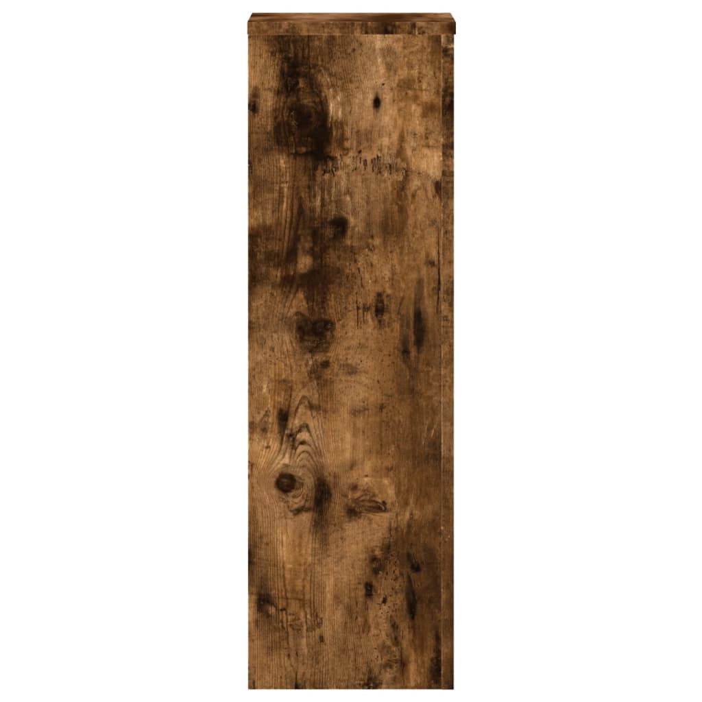 Βάσεις Φυτών 2Τεμ. Καπνιστή Δρυς 25x25x80εκ. Επεξεργασμένο Ξύλο