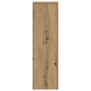 Βάσεις Φυτών 2 τεμ. Αρτισιανή Δρυς 25x25x80 εκ. Επεξ. Ξύλο