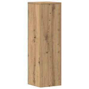 Βάσεις Φυτών 2 τεμ. Αρτισιανή Δρυς 25x25x80 εκ. Επεξ. Ξύλο