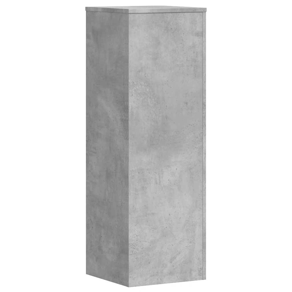 Βάσεις Φυτών Γκρι Σκυρ. 33x33x100 εκ. Επεξεργασμένο Ξύλο - Pakobazaar