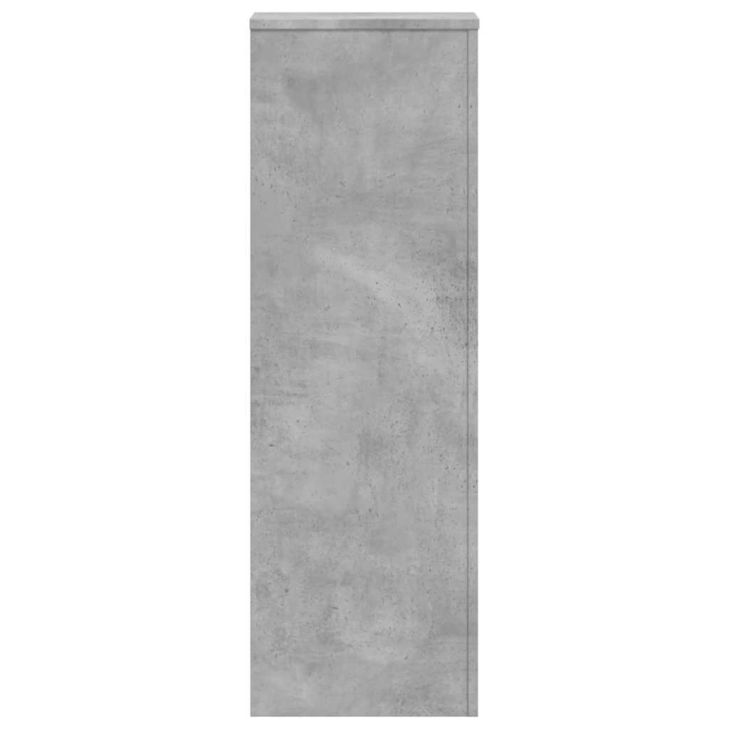 Βάσεις Φυτών Γκρι Σκυρ. 33x33x100 εκ. Επεξεργασμένο Ξύλο - Pakobazaar