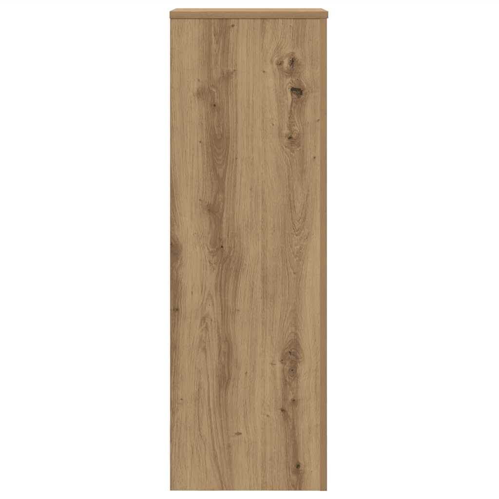 Βάσεις Φυτών Αρτισιανή Δρυς 33x33x100 εκ. Επεξ. Ξύλο