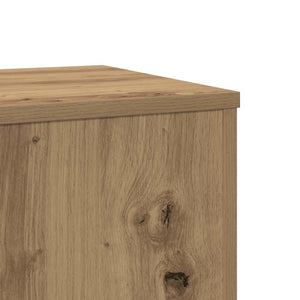 Βάσεις Φυτών Αρτισιανή Δρυς 33x33x100 εκ. Επεξ. Ξύλο