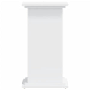 Βάση Γλάστρας Λευκές 33x33x60 εκ. από Επεξεργασμένο Ξύλο - Pakobazaar