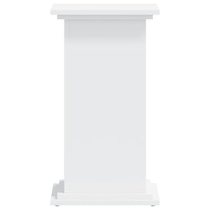 Βάση Γλάστρας Λευκές 33x33x60 εκ. από Επεξεργασμένο Ξύλο - Pakobazaar