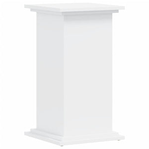 Βάση Γλάστρας Λευκές 33x33x60 εκ. από Επεξεργασμένο Ξύλο - Pakobazaar