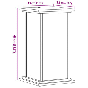 Βάσεις Φυτών Sonoma Δρυς 33x33x60 εκ. Επεξεργασμένο Ξύλο - Pakobazaar