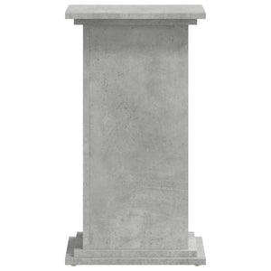 Βάσεις Φυτών Γκρι Σκυρ. 33x33x60 εκ. Επεξεργασμένο Ξύλο