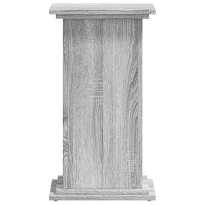 Βάσεις Φυτών Γκρι Sonoma 33x33x60 εκ. Επεξεργασμένο Ξύλο
