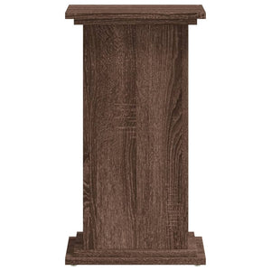 Βάσεις Φυτών Καφέ Δρυς 33x33x60 εκ. Επεξεργασμένο Ξύλο