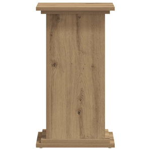 Βάσεις Φυτών Αρτισιανή Δρυς 33x33x60 εκ. Επεξ. Ξύλο