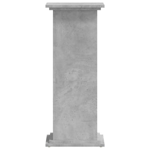 Βάσεις Φυτών Γκρι Σκυρ. 33x33x80 εκ. Επεξεργασμένο Ξύλο
