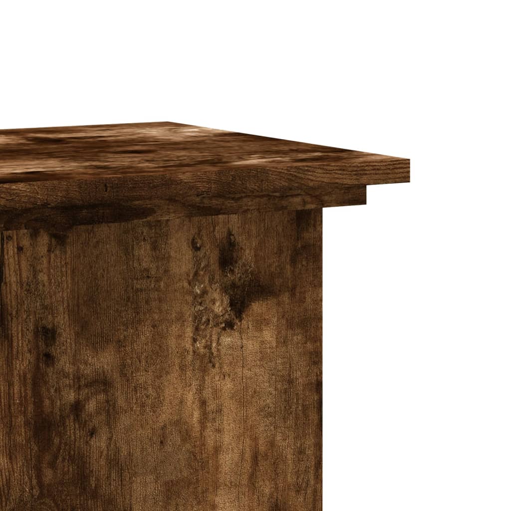 Βάσεις Φυτών Καπνιστή Δρυς 33x33x80 εκ Επεξεργασμένο Ξύλο - Pakobazaar