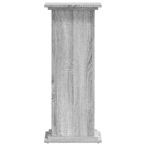 Βάσεις Φυτών Γκρι Sonoma 33x33x80 εκ. Επεξεργασμένο Ξύλο