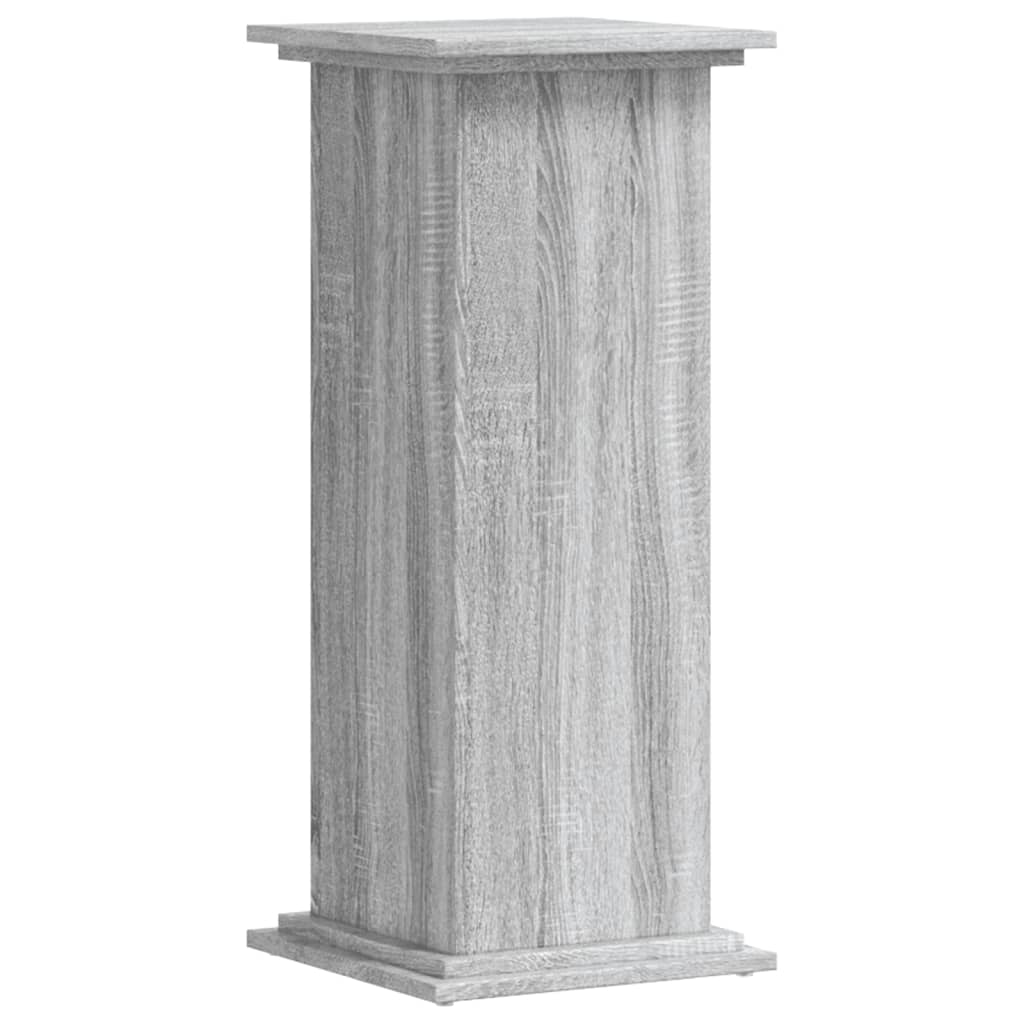 Βάσεις Φυτών Γκρι Sonoma 33x33x80 εκ. Επεξεργασμένο Ξύλο