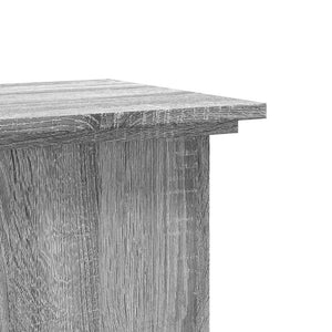 Βάσεις Φυτών Γκρι Sonoma 33x33x80 εκ. Επεξεργασμένο Ξύλο