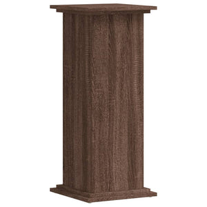 Βάσεις Φυτών Καφέ Δρυς 33x33x80 εκ. Επεξεργασμένο Ξύλο