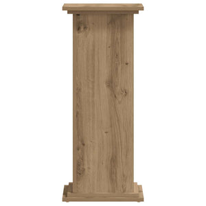 Βάσεις Φυτών Αρτισιανή Δρυς 33x33x80 εκ. Επεξ. Ξύλο - Pakobazaar