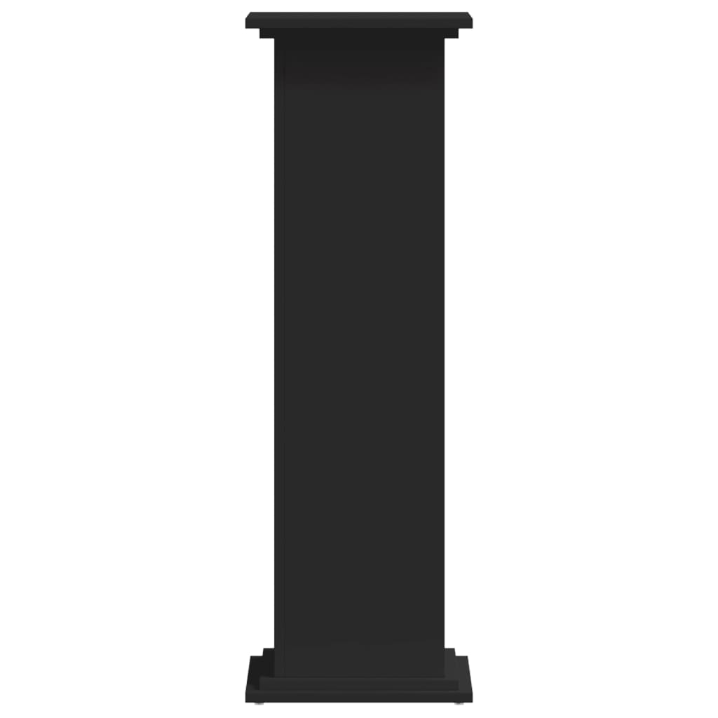 Βάση Γλάστρας Μαύρο 33 x 33 x 100 εκ. από Επεξεργασμένο Ξύλο - Pakobazaar