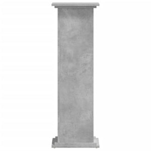 Βάσεις Φυτών Γκρι Σκυρ. 33x33x100 εκ. Επεξεργασμένο Ξύλο - Pakobazaar