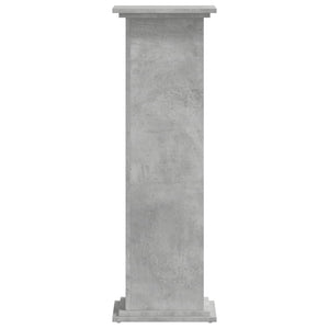 Βάσεις Φυτών Γκρι Σκυρ. 33x33x100 εκ. Επεξεργασμένο Ξύλο - Pakobazaar