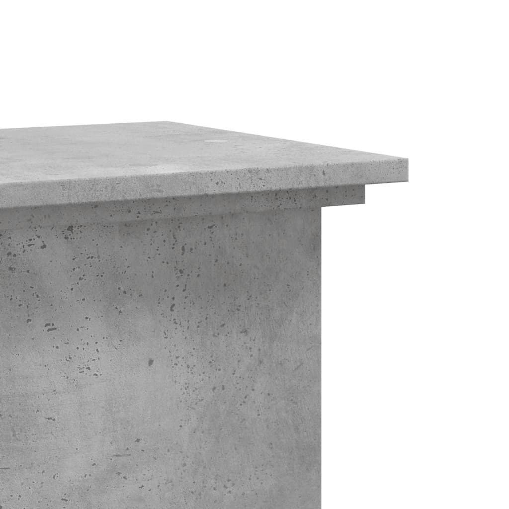 Βάσεις Φυτών Γκρι Σκυρ. 33x33x100 εκ. Επεξεργασμένο Ξύλο - Pakobazaar