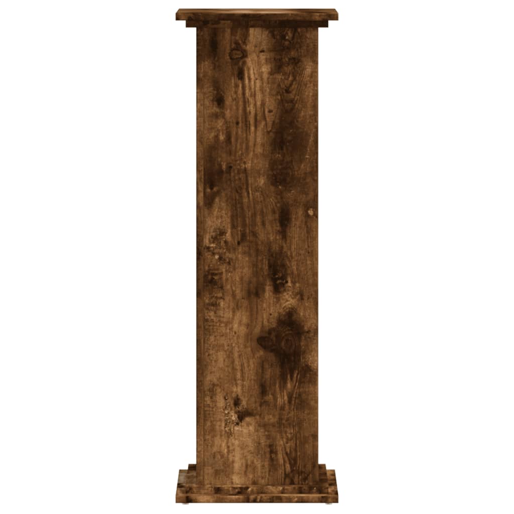 Βάσεις Φυτών Καπνιστή Δρυς 33x33x100εκ Επεξεργασμένο Ξύλο - Pakobazaar