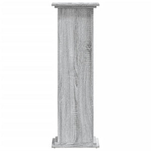 Βάσεις Φυτών Γκρι Sonoma 33x33x100εκ. Επεξεργασμένο Ξύλο