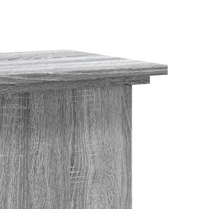 Βάσεις Φυτών Γκρι Sonoma 33x33x100εκ. Επεξεργασμένο Ξύλο