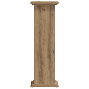 Βάσεις Φυτών Αρτισιανή Δρυς 33x33x100 εκ. Επεξ. Ξύλο - Pakobazaar