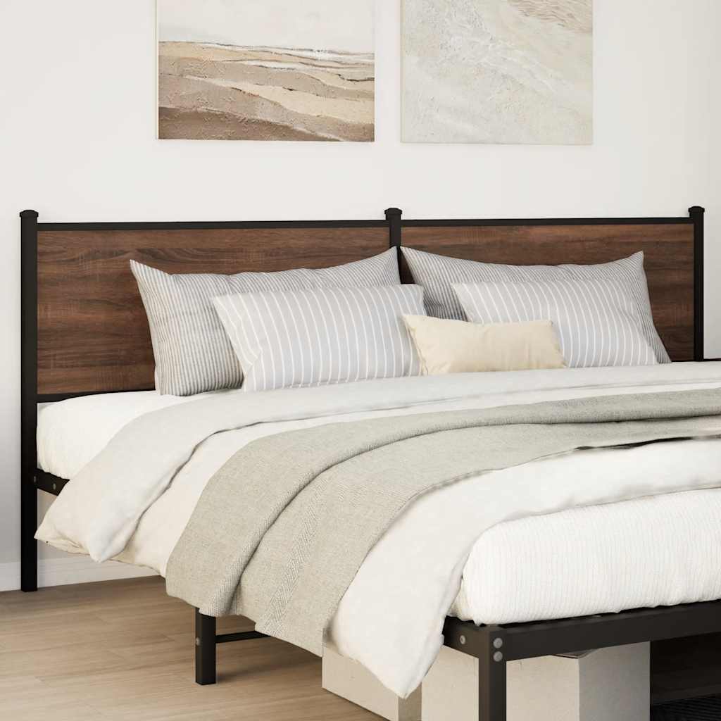 Κεφαλάρι Αντικατάστασης Καφέ Δρυς 190 εκ. από Τεχνητό Ξύλο και Ατσάλι - Pakobazaar