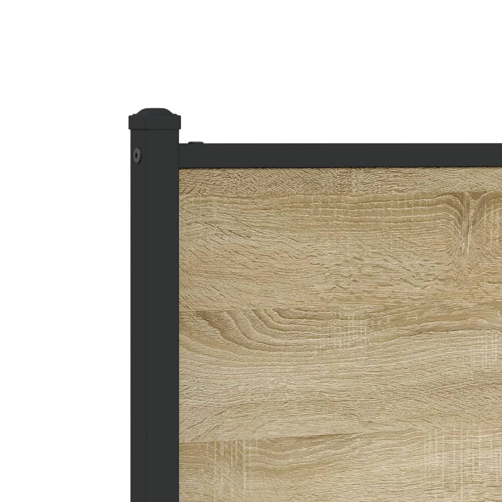 Σκελετός Κρεβ. Χωρίς Στρώμα Sonoma Δρυς 107x203 εκ. Μεταλλικό